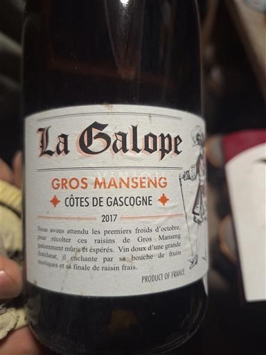Zuidwest-Frankrijk Côtes de Gascogne La Galope Gros Manseng 2017