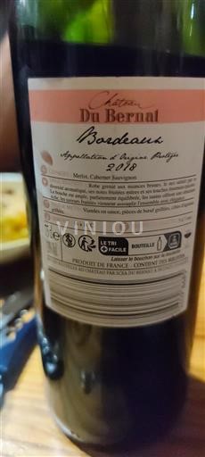 Bordeaux Château Bernat 2018
