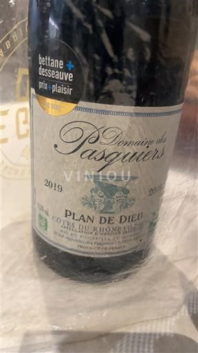 Rhône-dalen Ikke specificeret Domaine S Pasquiers Plan de Dieu 2019