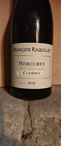 Burgundy Mercurey François Raquillet Chamirey 2018