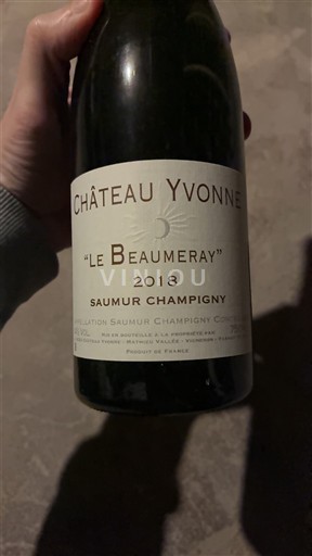 Loire Valley Saumur-Champigny Château Yvonne Le Beaumeray 2018