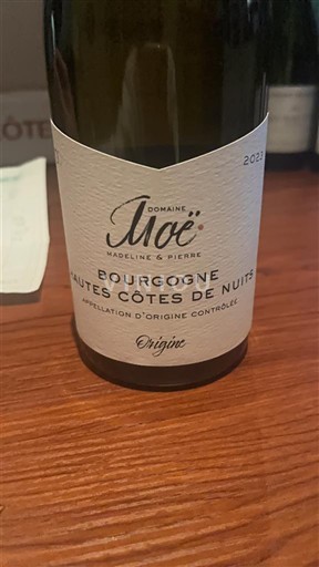 Bourgogne Ikke specificeret Domaine Moe Origine 2022