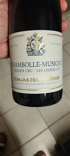 Burgundy Chambolle-Musigny Premier Cru Domaine Philippe Girard Premier Cru - Les Chatelots Non-Vintage