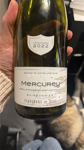Bourgogne Mercurey Vignerons de Buxy Buissonnier 2022