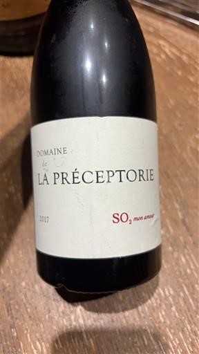 Roussillon Côtes-du-Roussillon Domaine La Préceptorie SO2 mon amour 2017