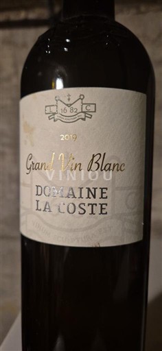 Bordeaux Château La Cote Grand Vin Blanc 2019