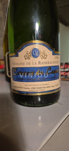 Wijnen Blanc moelleux Domaine La Raimbaudière 1998 Frankrijk Loirevallei Coteaux du Layon AOC