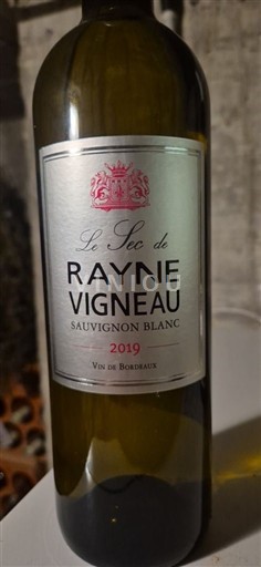 Bordeaux Château Rayne Vigneau Le Sec de Rayne Vigneau 2019
