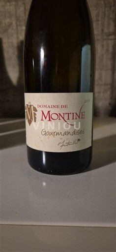 Vinhos Blanc demi-sec Gourmandises Domaine Montine 2019 França Vale do Ródano Grignan-les-adhémar AOC