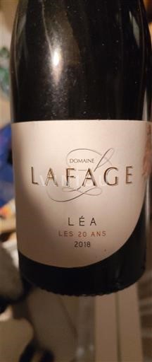Roussillon Côtes-du-Roussillon Domaine Lafage Léa Les 20 Ans 2018