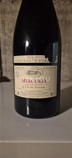 Borgoña Mercurey Château Etroyes Le Clos des Noiterons 2017
