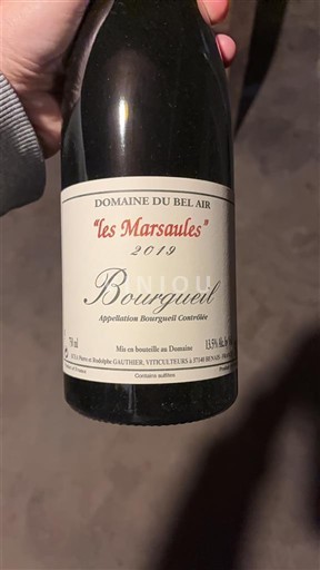 Vale do Loire Bourgueil Domaine Bel Air les Marsaules 2019