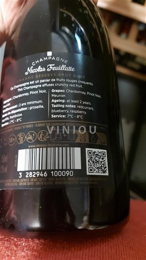 Champagne Sâm-panh Nicolas Feuillatte Réserve Exclusive Brut Không niên vụ