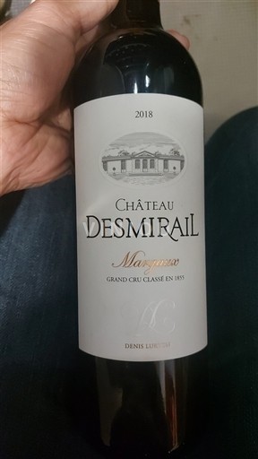 Burdeos Margaux Grand Cru Château Smirail 2018