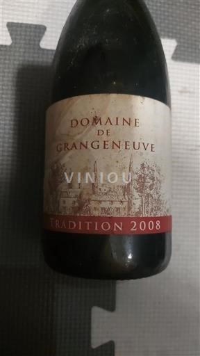 Vallée du Rhône Grignan-les-adhémar Domaine Grangeneuve Tradition 2008