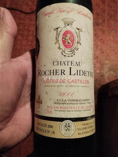 Bordeaux Ospecificerad Château Rocher Lideyre 2000