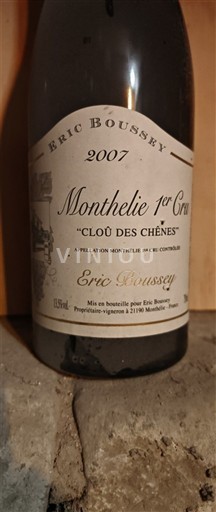 Burgundy Monthélie Premier Cru Éric Boussey Clou des Chênes 2007