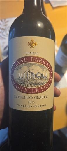 Bordeaux Saint-Émilion Grand Cru Grand Cru Château Grand Barrail Lamarzelle Figeac 2016