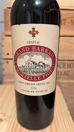 Bordeaux Saint-Émilion Grand Cru Grand Cru Château Grand Barrail Lamarzelle Figeac 2016