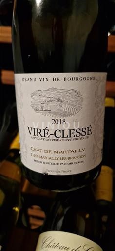 Bourgondië Viré-Clessé Cave de Martailly 2018