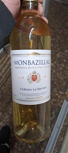 Sydväst Monbazillac Château La Barrière 2024