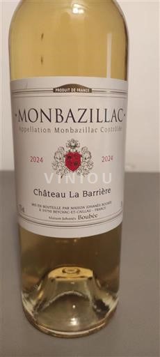 Tây Nam Monbazillac Château La Barrière 2024