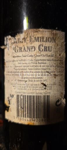 Bordeaux Saint-Émilion Grand Cru Château Vieux Château des Jouans Neročník