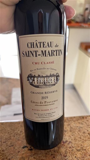 Provenza Côtes de Provenza Château Saint Martin Grande réserve 2019