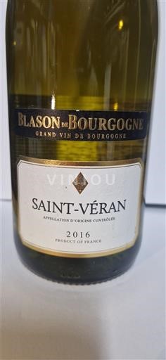Burgundi Saint-Véran Blason de Bourgogne 2016