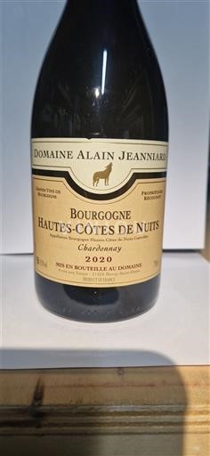 Burgundi Bourgogne Domaine Alain Jeanniard Haute Côtes de Nuit 2020