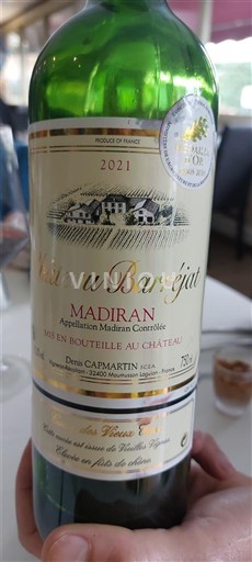 Lounais-Ranska Madiran Château Barrejat 2021