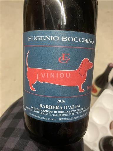 Piedmont Barbera d'Alba Eugenio Bocchino Toto 2016
