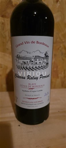 Bordeaux Blaye-côtes-de-bordeaux Château Raluy Perrinot 2024