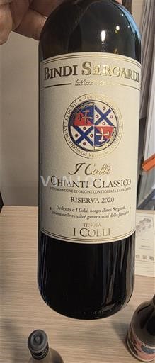 Toscana Chianti Classico Bindi Sergardi Tenuta I Colli Riserva 2020