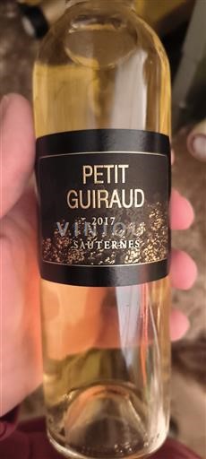 Bordeaux Sauternes Château Guiraud Petit Guiraud 2017