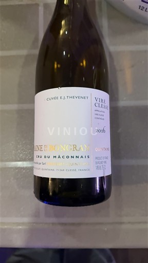 Borgogna Viré-clessé Domaine La Bongran E.J. Thevenet 2016