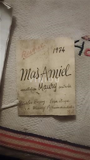 Roussillon Maury Mas Amiel Réserve 1974