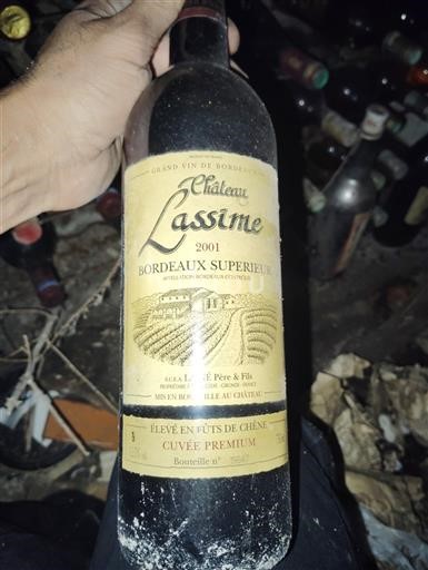 Bordeaux Bordeaux superiore Château Lassime Premium 2001