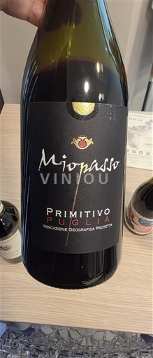 Vinhos Rouge sec Miopasso 2024 Itália Apúlia IGT