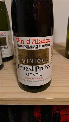 Alsace Không được chỉ định Ernest Preiss Gentil Princière 2010
