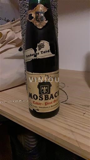 Alsasko Rulandské šedé Vendanges Tardives Mosbach Neročník