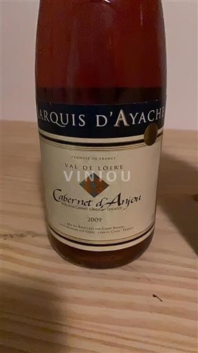 Rượu vang Rosé demi-sec Marquis d'Ayache 2009 Pháp Thung lũng sông Loire Cabernet-d'Anjou AOC