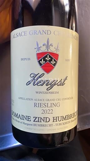 Elsass Nicht spezifiziert Grand Cru Domaine Zind Humbrecht Hengst 2022