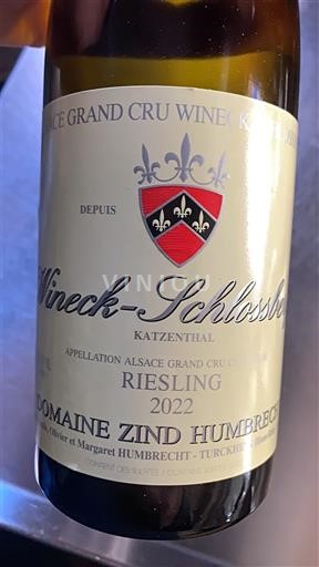 Elsass Nicht spezifiziert Grand Cru Domaine Zind Humbrecht WINECK-SCHLOSSBERG 2022