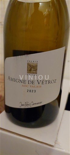 Valais Amigne de Vétroz Jean-René Germanier 2023