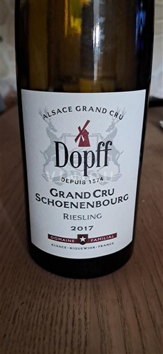 Weine Blanc sec Grand Cru Schoenenbourg Dopff 2017 Frankreich Elsass Riesling AOC Grand Cru