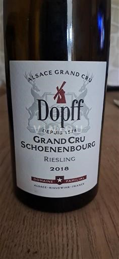Elsass Riesling Grand Cru Dopff Grand Cru Schoenenbourg 2018