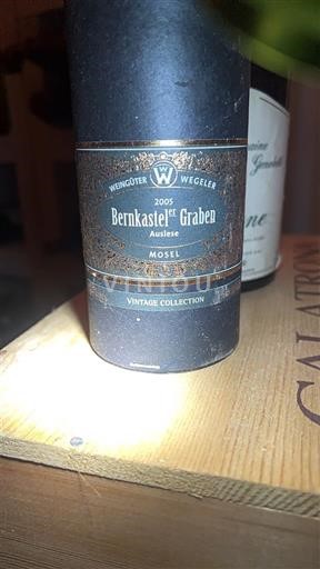Mosela Weingüter Wegeler Bernkasteler Graben Auslese 2005