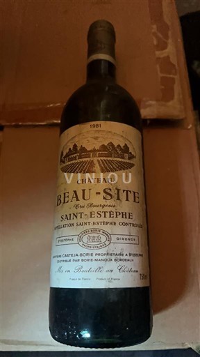 Bordeaux Saint-Estèphe Château Beau-Site 1981