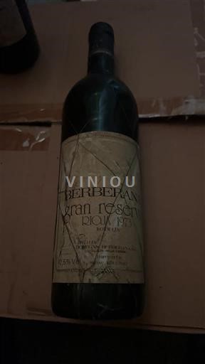 La Rioja rioja Berberana Gran Reserva 1973